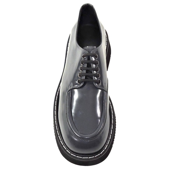 PRINCIPE DI BOLOGNA ?? MEN\'S GREY PATENT LEATHER FASHION LOAFERS